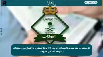 للاستفادة من تمديد تأشيرات الزيارة 30 يومًا للمغادرة النهائية.. خطوات بسيطة تضمن حقوقك